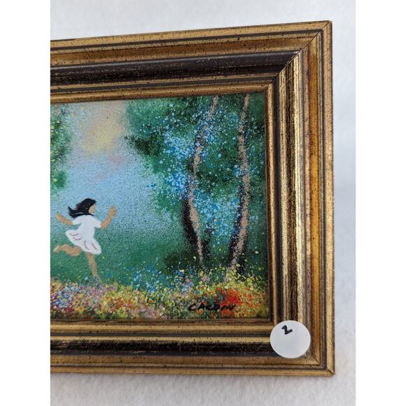 Louis Cardin Lot Of 4 Enamel On Copper Paintings See Photos And Description - Picture 7 of 16